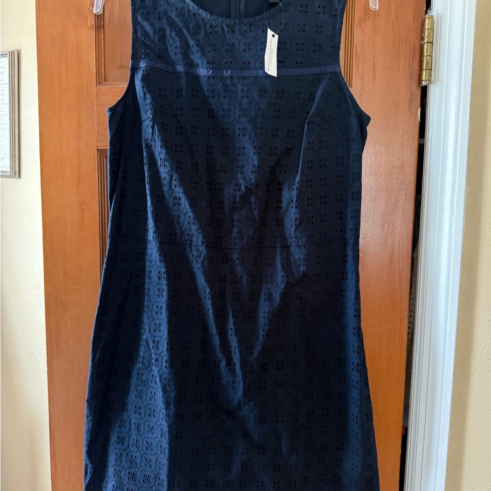 Women’s Banana Republic Navy Blue Sleeveless Shift Dress NWT